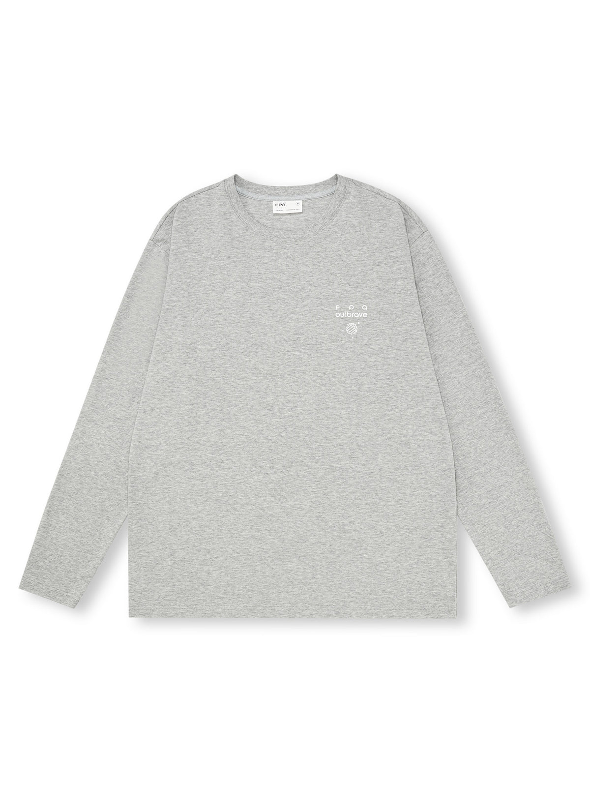 FPA Ice-Feel Quick-Dry Printed Lightweight Long-Sleeve T-Shirt – Spring/Summer Chinese Streetwear Trend, Loose-Fit Couple Style in Gray