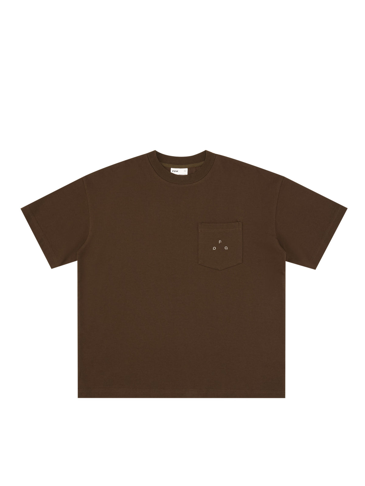 FPA Cool-Touch Quick-Dry Pocket Embroidered Logo Short Sleeve T-Shirt - Chinese Streetwear Loose Round Neck Half Sleeve Tee for Men