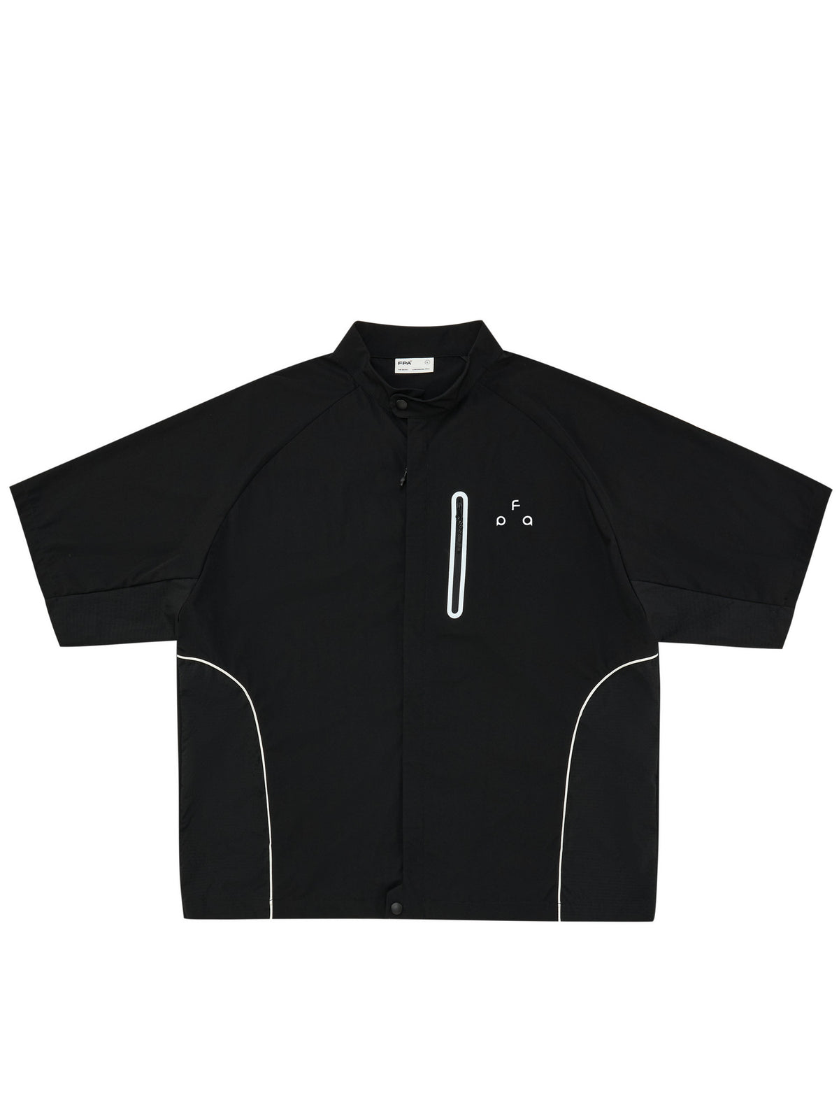 FPA Cool-Touch Quick-Dry Sports Short-Sleeve Shirt – American-Style Outdoor Color-Block Summer Streetwear Zip-Up Shirt Jacket