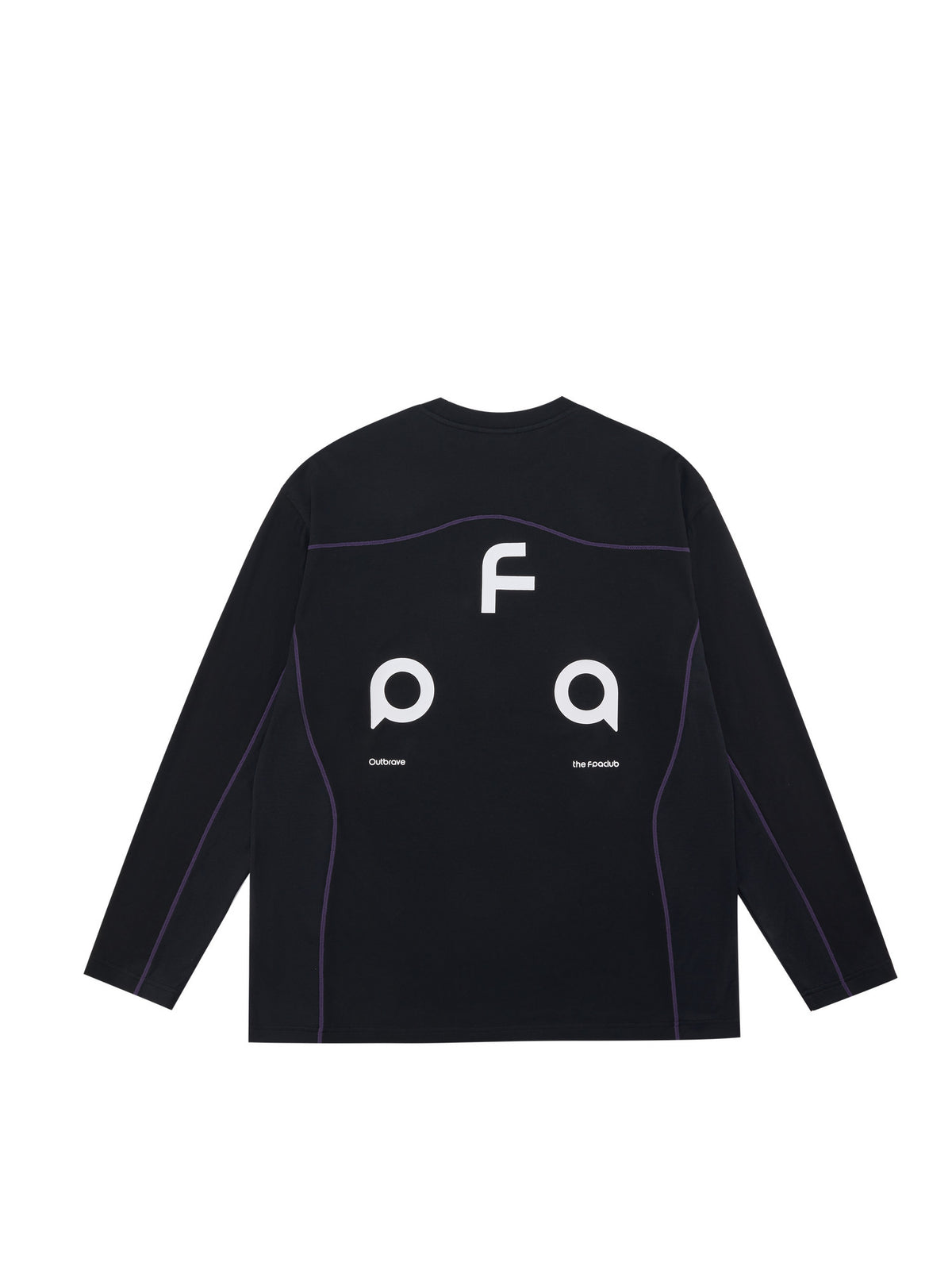 FPA Triangle Logo Color-Block Long Sleeve Tee for Spring/Autumn Outdoor Quick-Dry Basic Round Neck Casual Couple T-Shirt