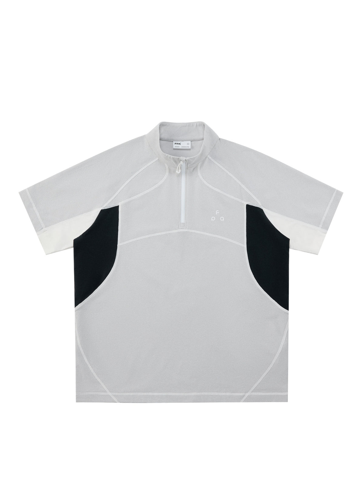 FPA7A Antibacterial Cycling Mesh Breathable Sports Contrast Stitch Short Sleeve Quick-Dry Cool Touch T-Shirt for Men