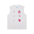 FPA COOLMAX Natural Energy Graphic Text Sports Vest for Fitness Running Outdoor Sleeveless T-Shirt
