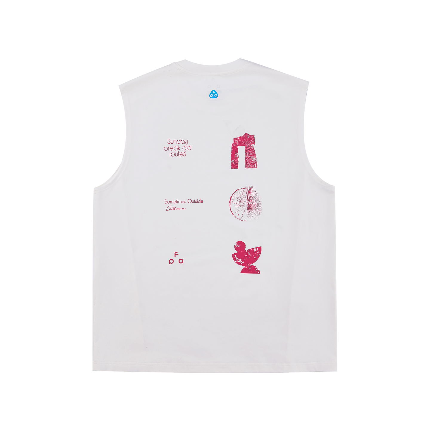 FPA COOLMAX Natural Energy Graphic Text Sports Vest for Fitness Running Outdoor Sleeveless T-Shirt