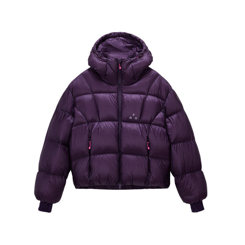 FPA 800FP 95% White Duck Down Women's Hooded Down Jacket, Winter Thick Warm Outdoor Coat