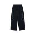 FPA Lightweight Breathable Contrast Stitch Textured Knit Pants - Relaxed Straight Leg Unisex Outdoor Casual Trousers