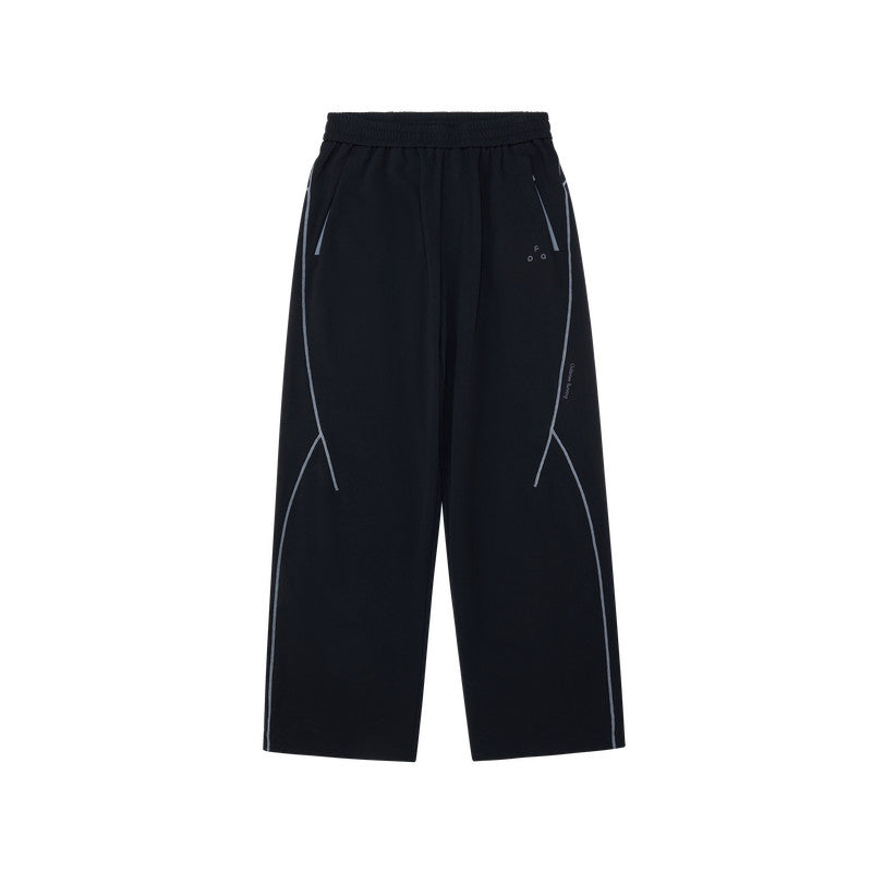 FPA Lightweight Breathable Contrast Stitch Textured Knit Pants - Relaxed Straight Leg Unisex Outdoor Casual Trousers