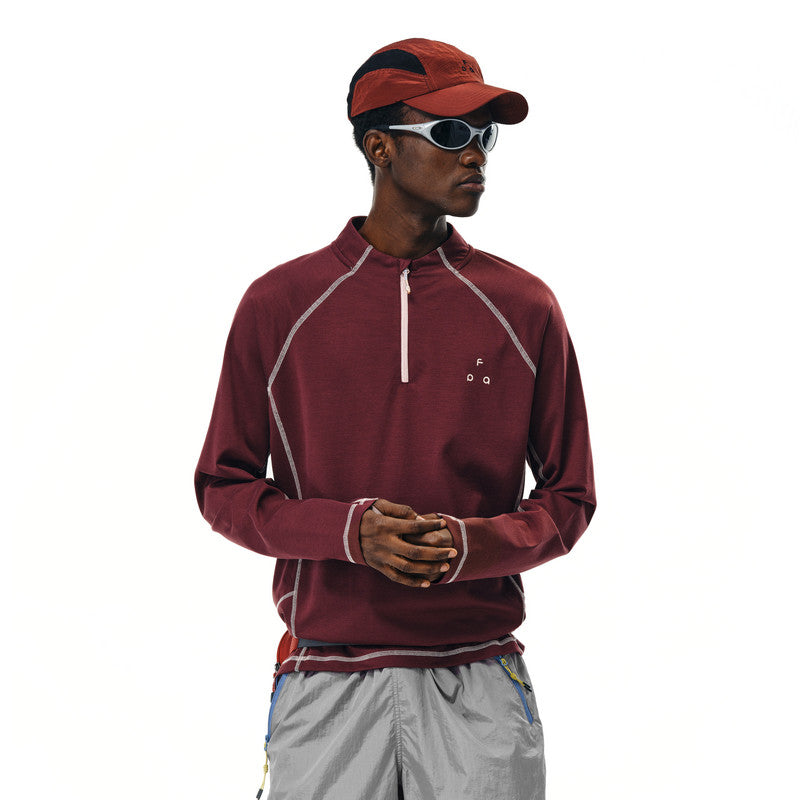 FPA Sorona Lyocell UPF50+ Sun Protection Half High Collar Long Sleeve Outdoor Sports Casual Autumn T-Shirt