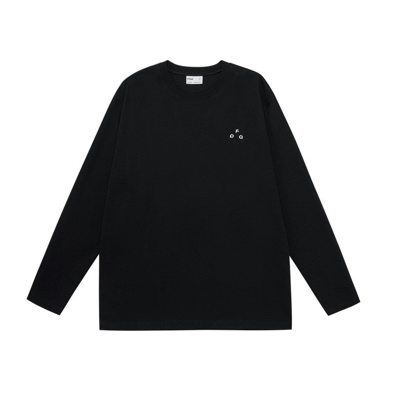 FPA Triangle Basic Small Logo Long Sleeve T-Shirt for Spring/Autumn Casual Sports Crew Neck Inner Layer Heavyweight Tee for Men