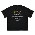 FPA Running Pattern Contrast Color COOLMAX Sports T-Shirt Outdoor Cool Touch Breathable Crew Neck Couple Style Summer Short Sleeve
