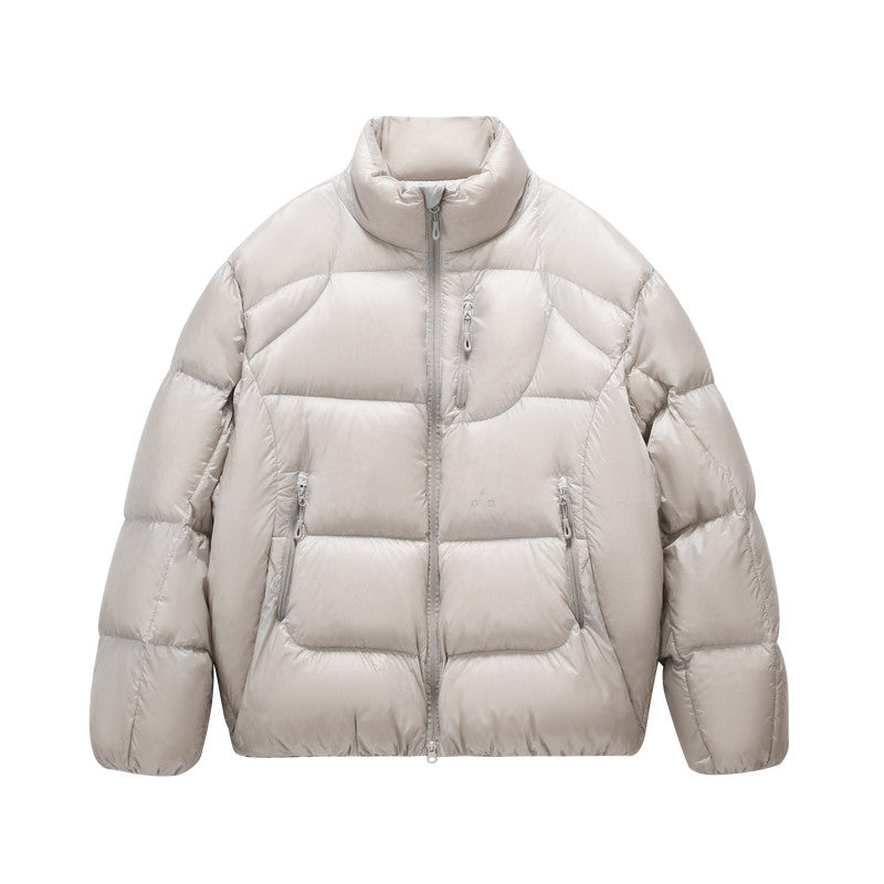 FPA 800FP 95% White Duck Down Aurora Structured Stand Collar Down Jacket – Winter Heavyweight Couple's Down Coat