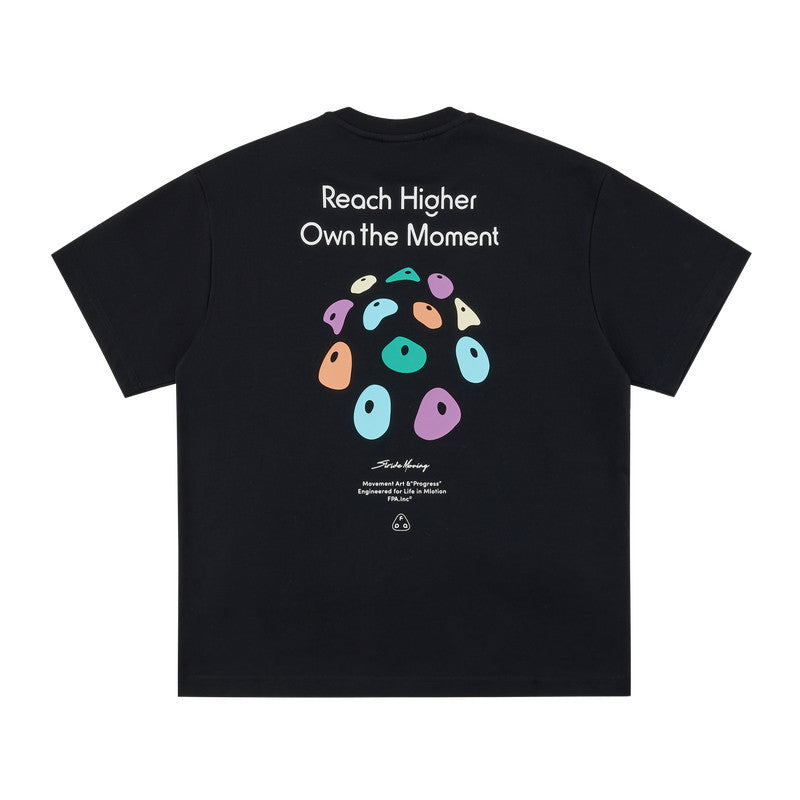 FPA Cool-Touch Quick-Dry 7A Antibacterial Athletic Short Sleeve T-Shirt for Outdoor Leisure, Round Neck, Printed, Couple Style, Summer Half Sleeve Tee