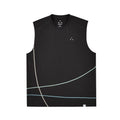 FPA Hasso Line Contrast Sleeveless Vest - Summer Outdoor Sports Fitness Running Basketball Breathable Tank Top for Men