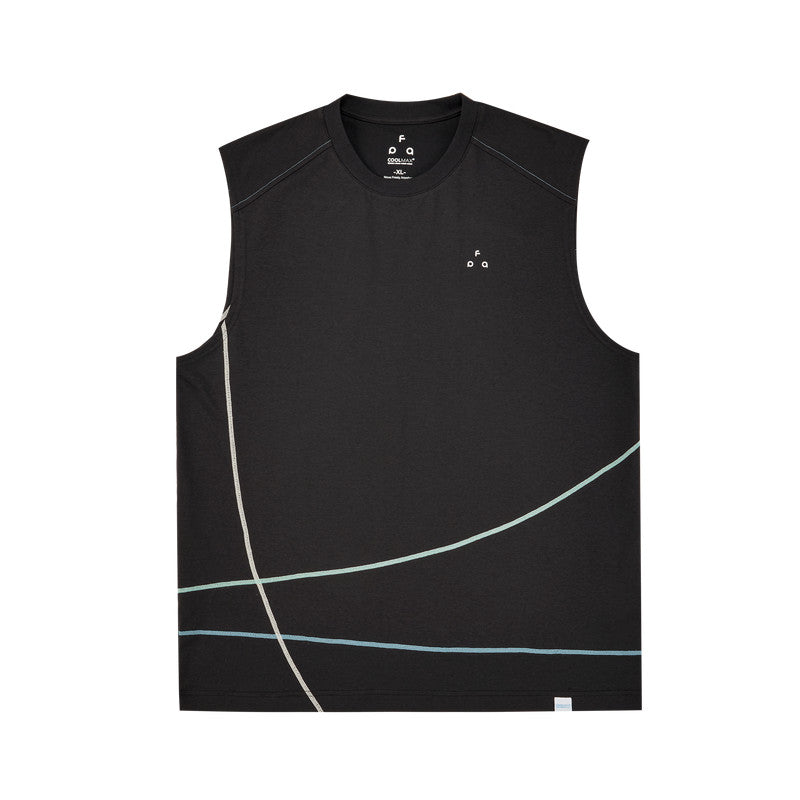 FPA Hasso Line Contrast Sleeveless Vest - Summer Outdoor Sports Fitness Running Basketball Breathable Tank Top for Men
