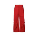 FPA Outdoor Softshell Four-Way Stretch Skin-Friendly Drape Zipper Trousers Casual Red Sports Pants