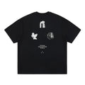 FPA Natural Elements Triangle Graphic Athletic Short Sleeve T-Shirt - Summer Crew Neck Couples Outdoor Quick-Dry Tee