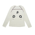 FPA Hasso Structure Logo Long Sleeve T-Shirt - Chinese Streetwear Trendy Fall Round Neck Slim Fit Casual Outdoor Sports Tee for Women