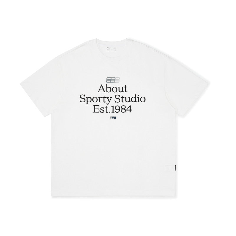 FPA Slogan Typography Phantom Short Sleeve T-Shirt 2024 New Summer Printed Crew Neck Loose American Retro Tee