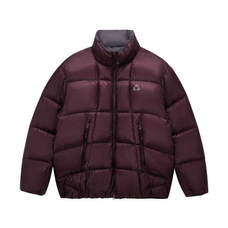 FPA 800FP 95% White Duck Down Textured Stand Collar Down Jacket