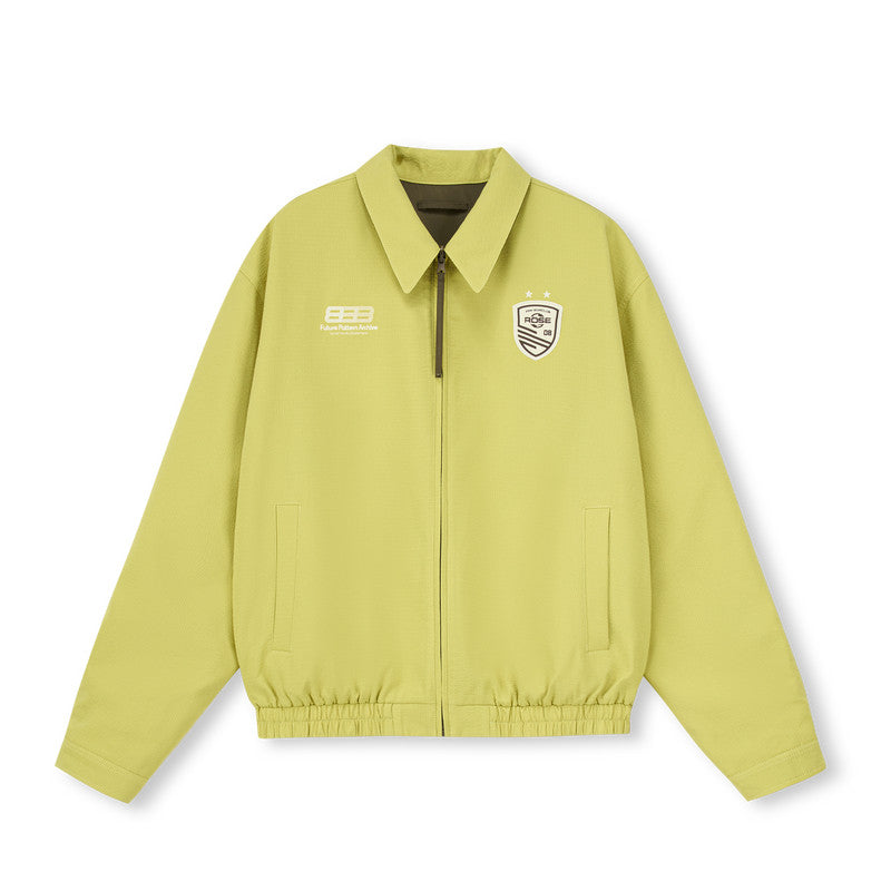 FPA Reversible Fine Stripe Soccer Collar Jacket – Loose Fit Lightweight Spring/Fall Coat