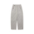 FPA Outdoor New Thinsulate Lightweight Quilted Cotton Pants – Winter Warm Casual Straight-Leg Trousers in White-Gray