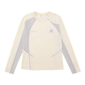 FPA Women's Long-Sleeve Color-Block Tee, Spring High-Design Slim-Fit Casual Crew Neck Top