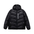 FPA Textured Patchwork Hooded Down Jacket 90% Down Warm Outdoor Sports Couple Winter Down Coat for Men