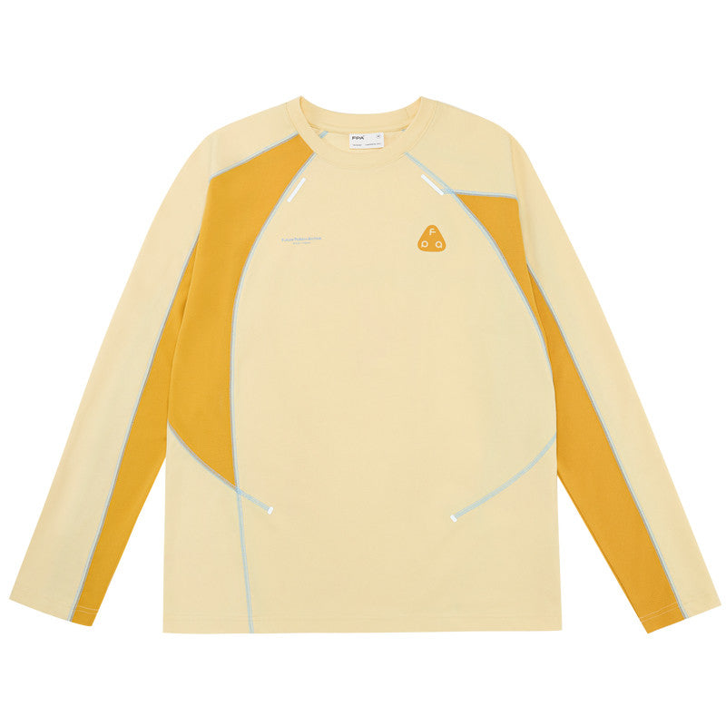 FPA Quick-Dry 7A Antibacterial Anti-Mite Sports Outdoor T-Shirt Spring Autumn National Trend Contrast Stitching Loose Couple Long Sleeve