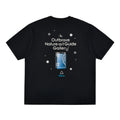 FPA Printed Reflective COOLMAX Sports Short Sleeve T-Shirt - Summer Cool Round Neck Unisex White Black Half Sleeve Tee for Men