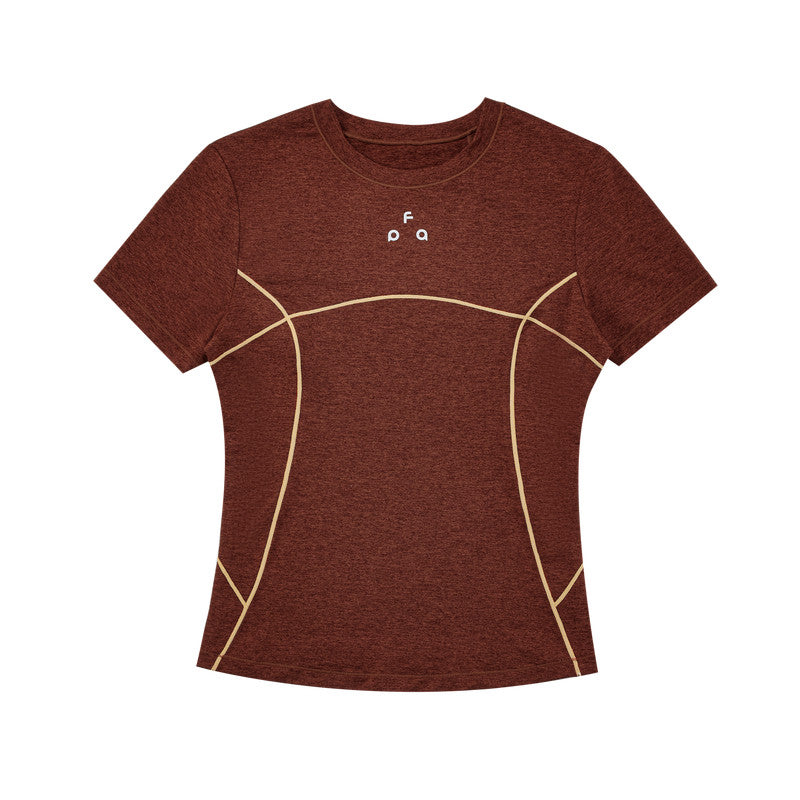 FPA 7A Antibacterial Breathable Quick-Dry Athletic Short Sleeve Summer Outdoor Basic Crew Neck Fitted T-Shirt for Women