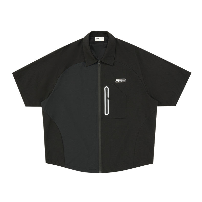FPA Outdoor Water-Repellent Taped Seam Waterproof Zipper Short-Sleeve Shirt