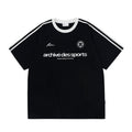 FPA Sports Panel Woven Strap Short Sleeve T-Shirt - Chinese Streetwear American Retro Loose Round Neck Printed 2026 New Style