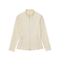 FPA Women's Slim-Fit Long-Sleeve Spring Outdoor Sports Zip-Up Half-Zip High-Neck Cardigan in Apricot