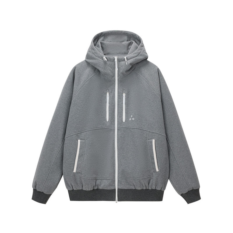 FPA 90% White Duck Down Wool-Blend Warm Coat – Men's Outdoor Casual Retro Hooded Down Jacket for Fall/Winter