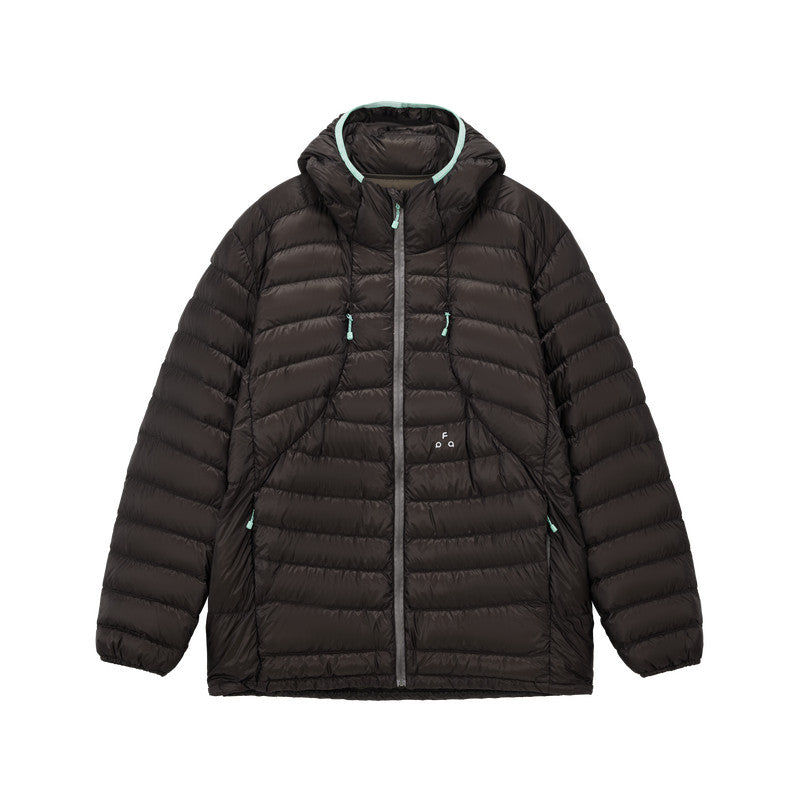 FPA 90% Down Color-Block Quilted Down Jacket 2026 New Winter Lightweight Hooded Down Coat