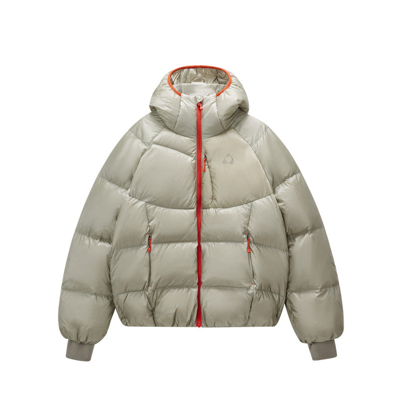 FPA 800FP 95% White Duck Down Arc Light-Transparent Down Jacket - Winter Couple's Warm Hooded Down Coat