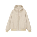 FPA Hooded Relaxed Fit Suede Bio-Fleece Zip-Up Jacket