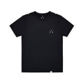 FPA COOLMAX Seamless Knit Short Sleeve T-Shirt - Summer Cool & Breathable Basic Logo Tee for Couples in Black and White