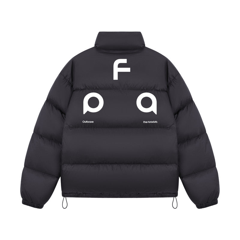 FPA Letter Brand Triangle Graphic Logo Down Jacket - Winter Basic Printed Couple Warm Down Coat