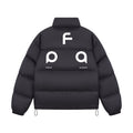 FPA Letter Brand Triangle Graphic Logo Down Jacket - Winter Basic Printed Couple Warm Down Coat
