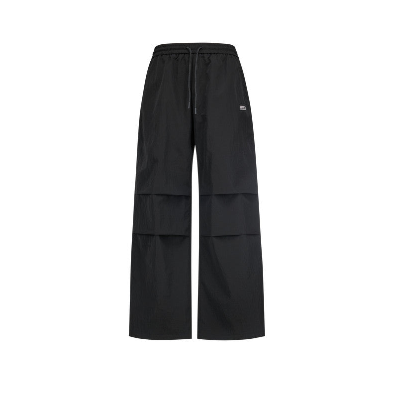 FPA Water-Repellent Slightly Crinkled Metal Nylon Paratrooper Pants – Chinese Streetwear Trendy Loose Fit Casual Long Pants for Spring/Autumn