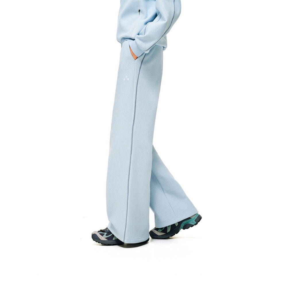 FPA Waffle Fleece Color-Block Women's Pants - Autumn Straight-Leg Relaxed Textured Lounge Pants