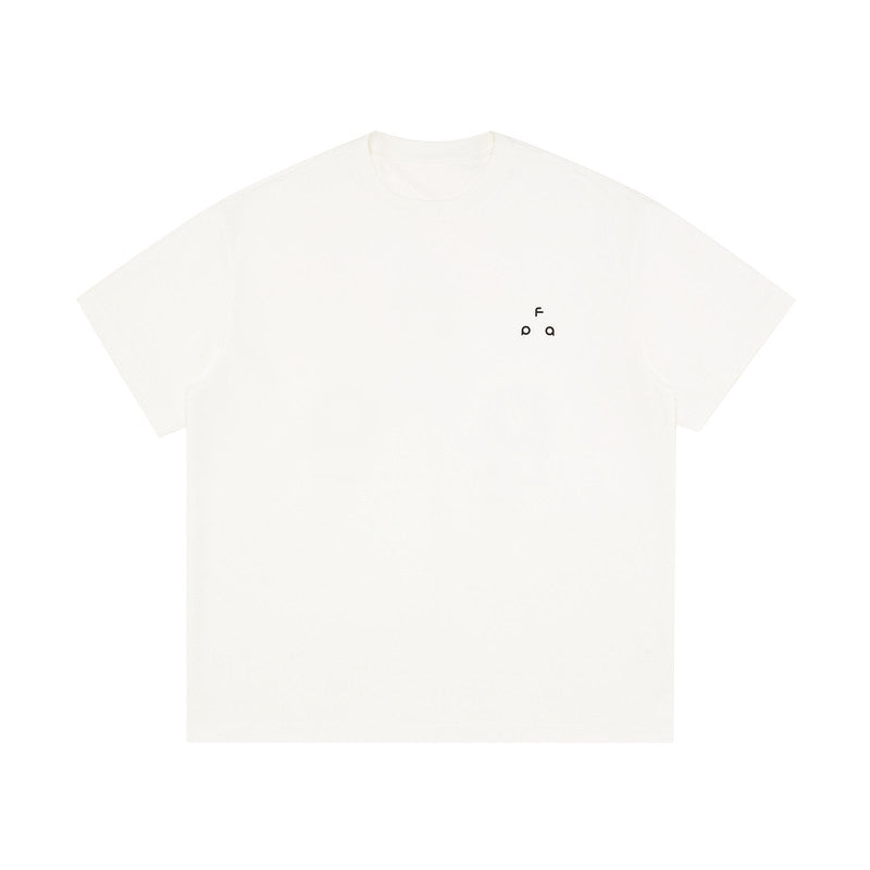 FPA Quick-Dry Cooling Ice-Feel Antibacterial Sports Short Sleeve T-Shirt, Chinese Streetwear Round Neck Loose Fit Basic Logo Summer Tee