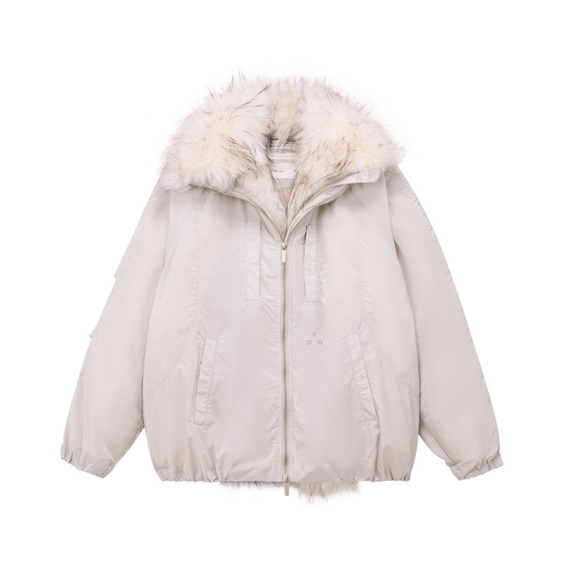 FPA Structured Fur Collar Down Jacket 2026 New Winter Design Premium Warm Couple Down Coat