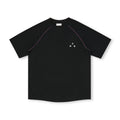 FPA Quick-Dry 7A Antibacterial Hasso Thread Short-Sleeve T-Shirt, Chinese Streetwear, Relaxed Fit, Crew Neck, Couple's Matching, Summer Black Tee