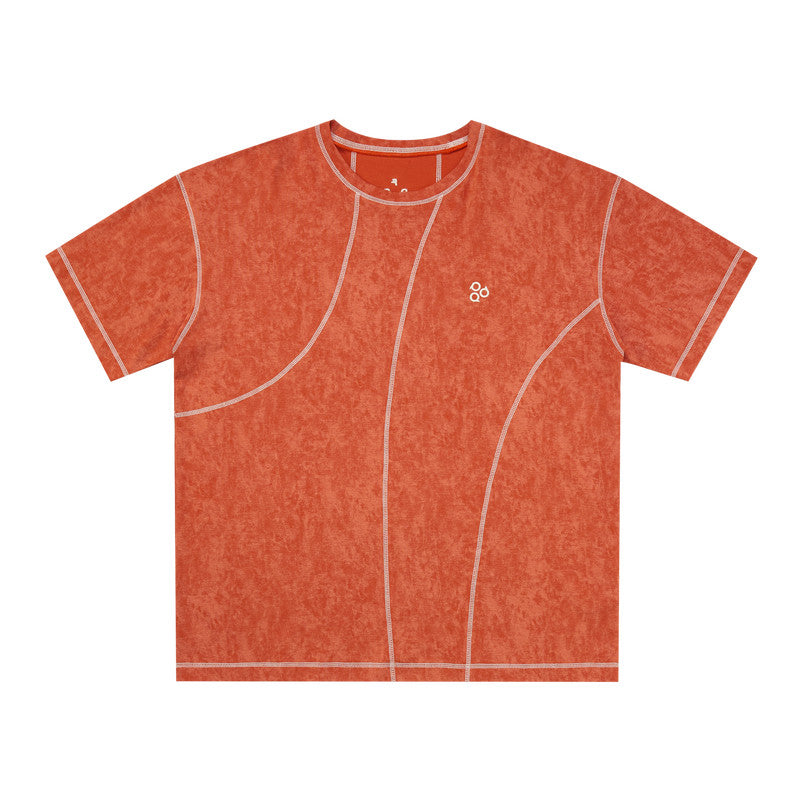 FPA Contrast Color Hasselblad Logo Short Sleeve T-Shirt – Summer Crew Neck, Minimalist Designer Style, Unisex Casual Tee