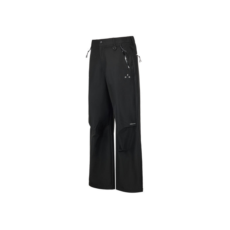 FPA Outdoor Paratrooper Pants – Hiking Straight-Leg Unisex Zip Windproof Waterproof Casual Black Long Pants for Men