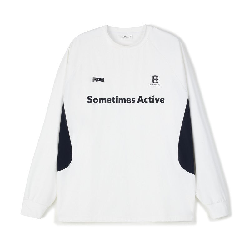 FPA Quick-Dry Moisture-Wicking Sports Paneled Long Sleeve Unisex Loose Fit Couple Round Neck T-Shirt