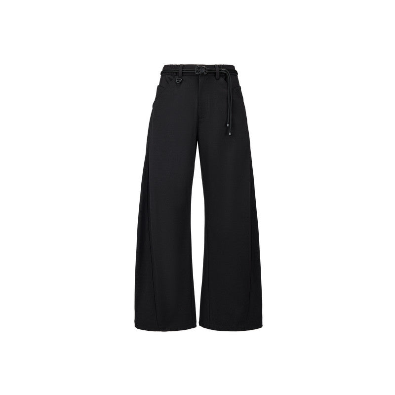 FPA Outdoor Sports Moisture-Wicking Four-Way Stretch Curved Blade Trousers 2026 New Loose Wide-Leg Black Casual Pants