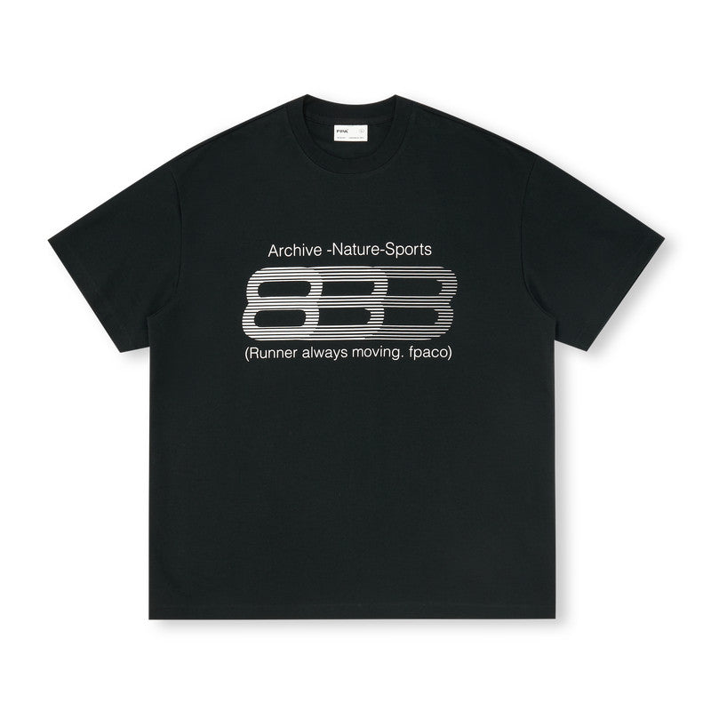 FPA Ice-Skin Cool-Touch Long-Staple Cotton Graphic Short Sleeve T-Shirt – Chinese Streetwear Trendy Loose Round Neck Casual Couple Tee