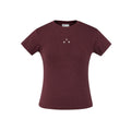 FPA Women's Athletic Short-Sleeve T-Shirt, Chinese Streetwear, Fitted, Cropped, Round Neck, Minimalist Logo, Summer